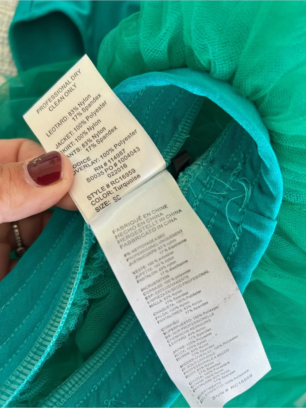 Revolution Blue and Green Tulle Dance Costume Duo